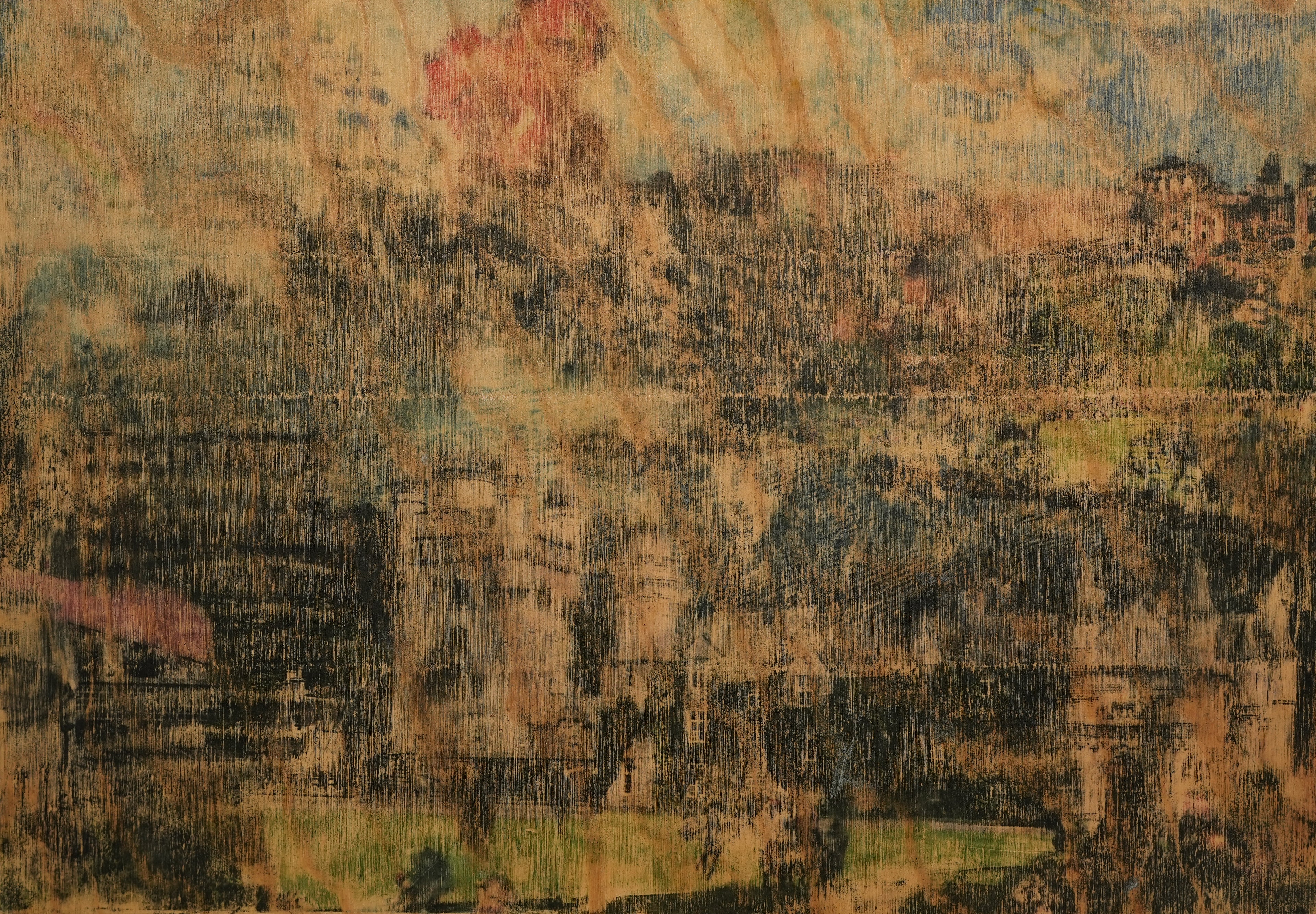 These are all Relics for a Possible Future - Aceton Prints on wood